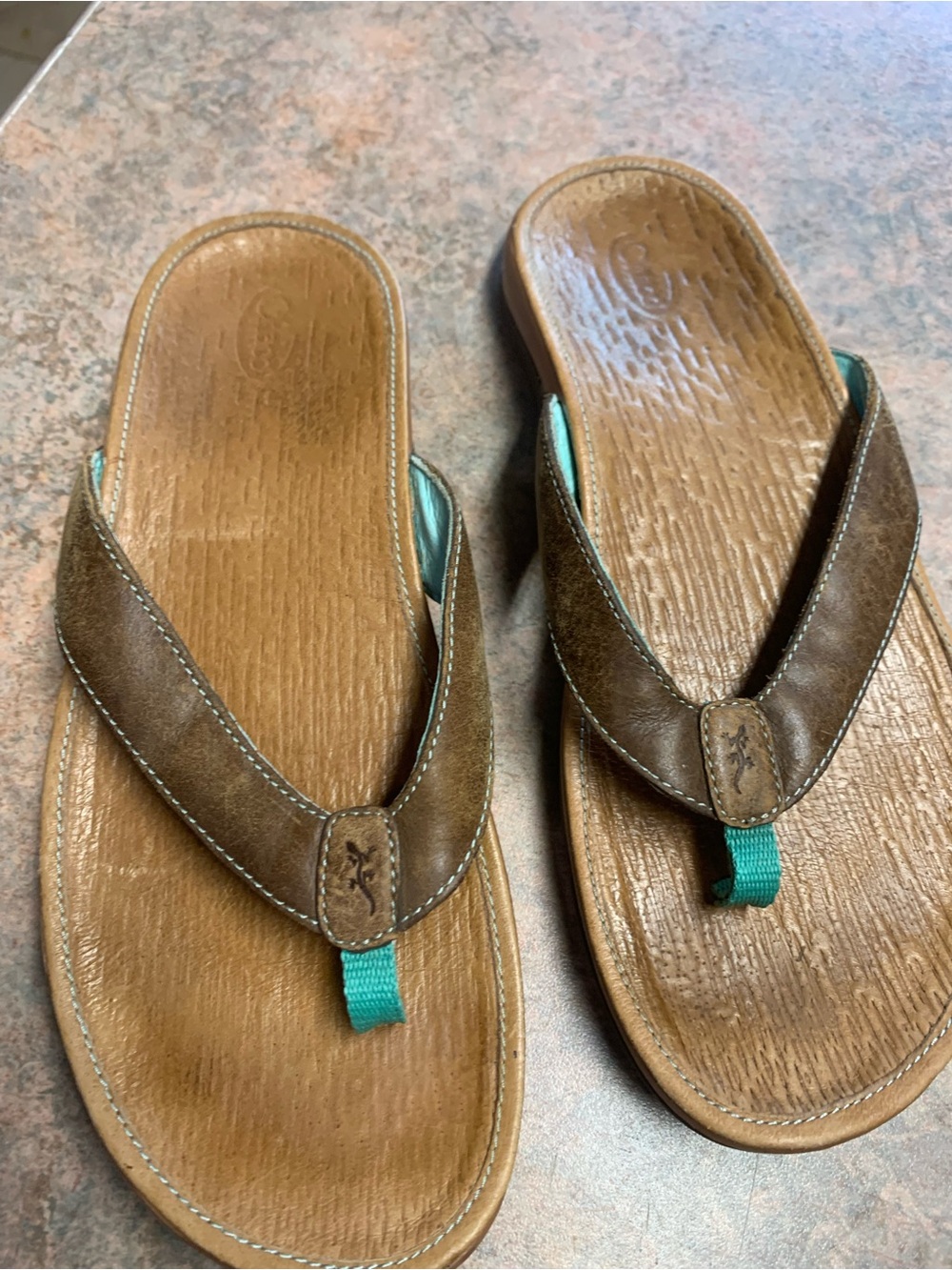 Sanuk She Loungy Leather Sandals